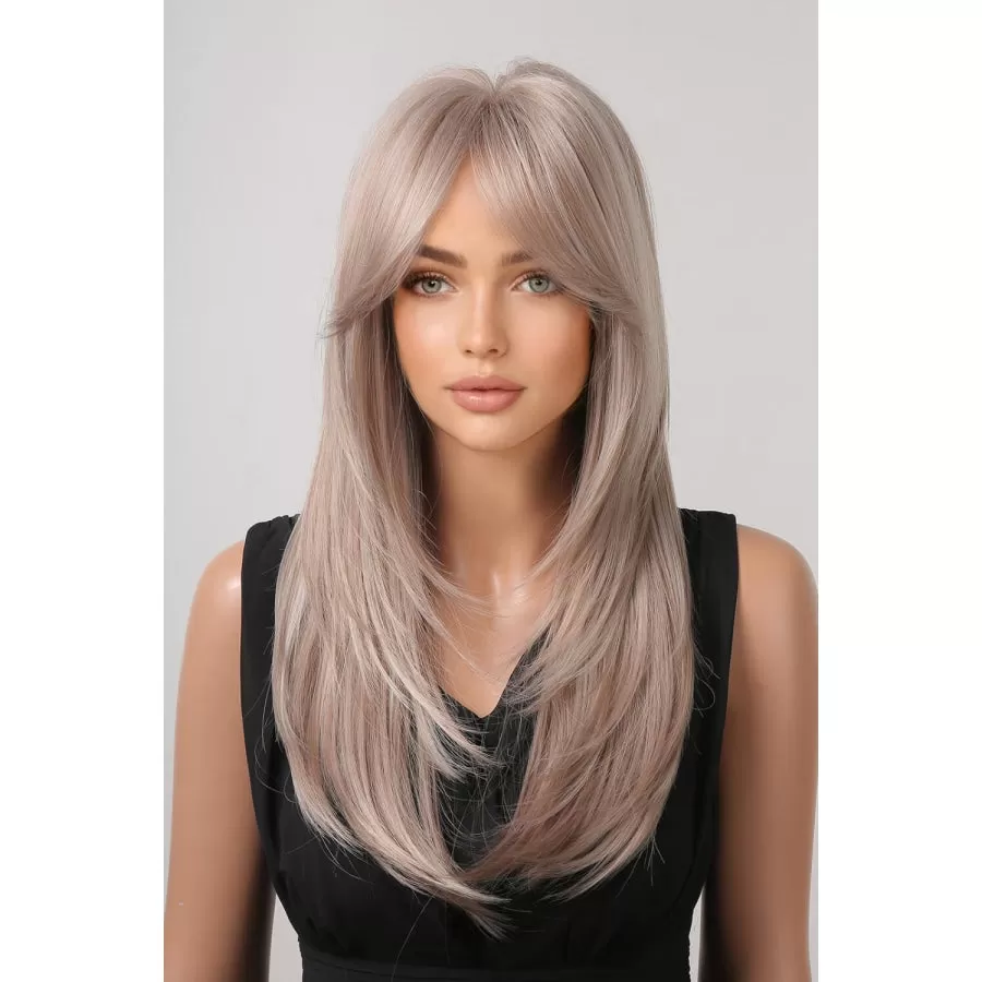 13*1" Full-Machine Wigs Synthetic Long Straight 22"