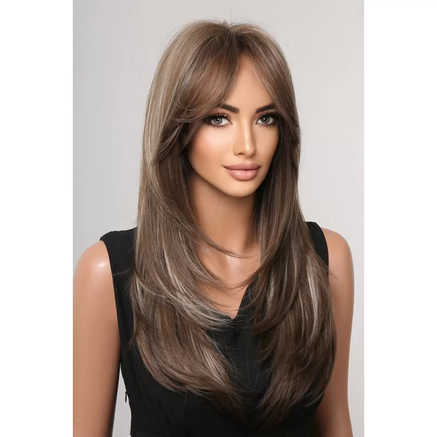 13*1" Full-Machine Wigs Synthetic Long Straight 22"