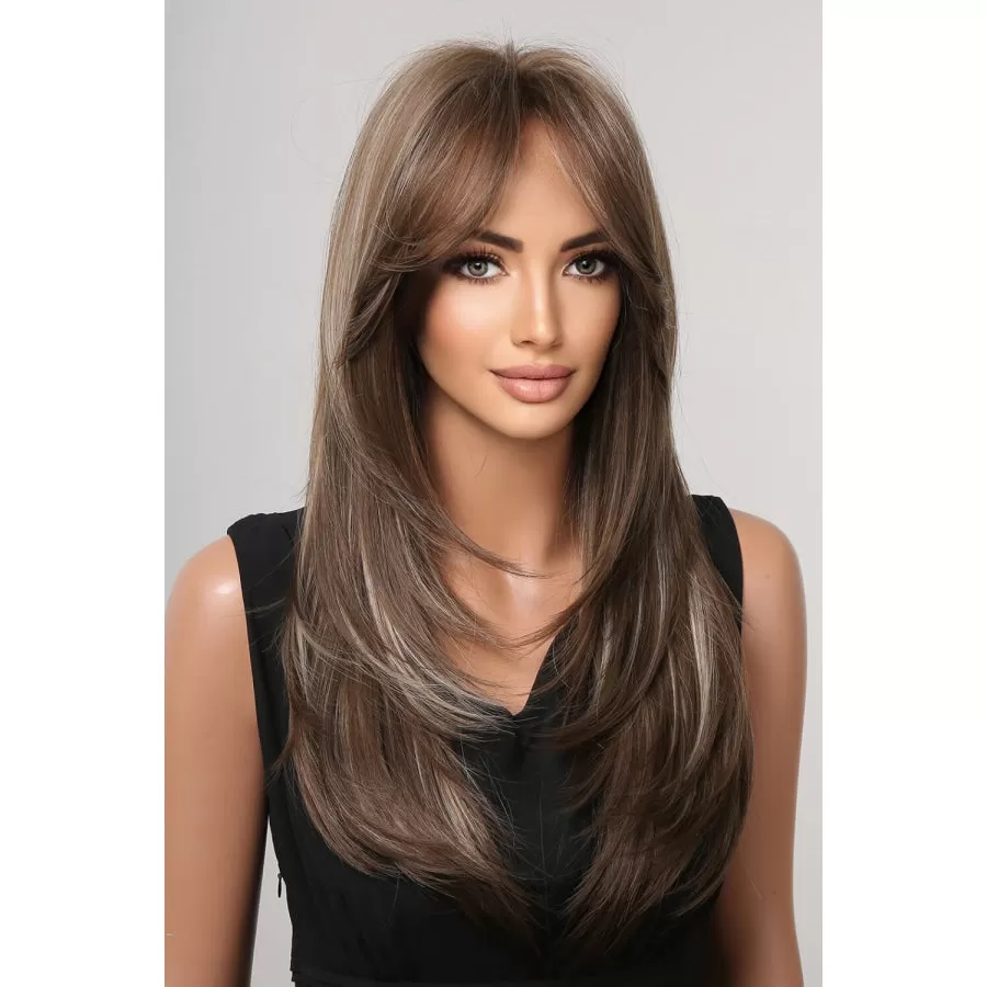 13*1" Full-Machine Wigs Synthetic Long Straight 22"