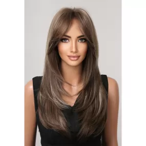 13*1" Full-Machine Wigs Synthetic Long Straight 22"