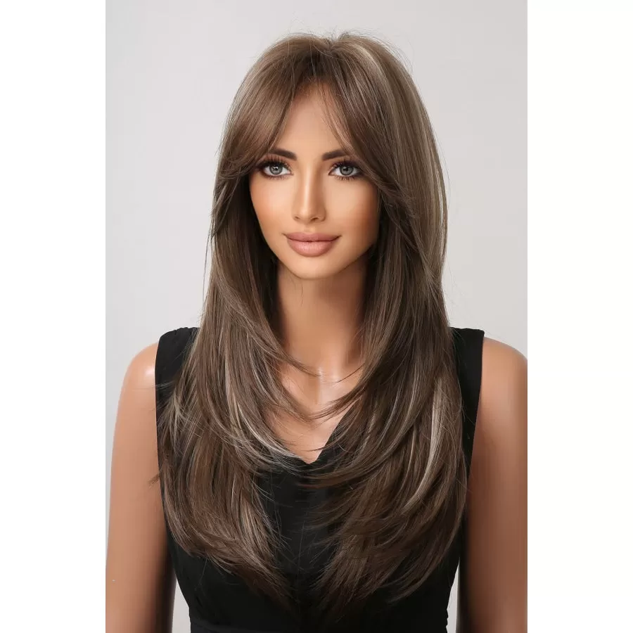 13*1" Full-Machine Wigs Synthetic Long Straight 22"