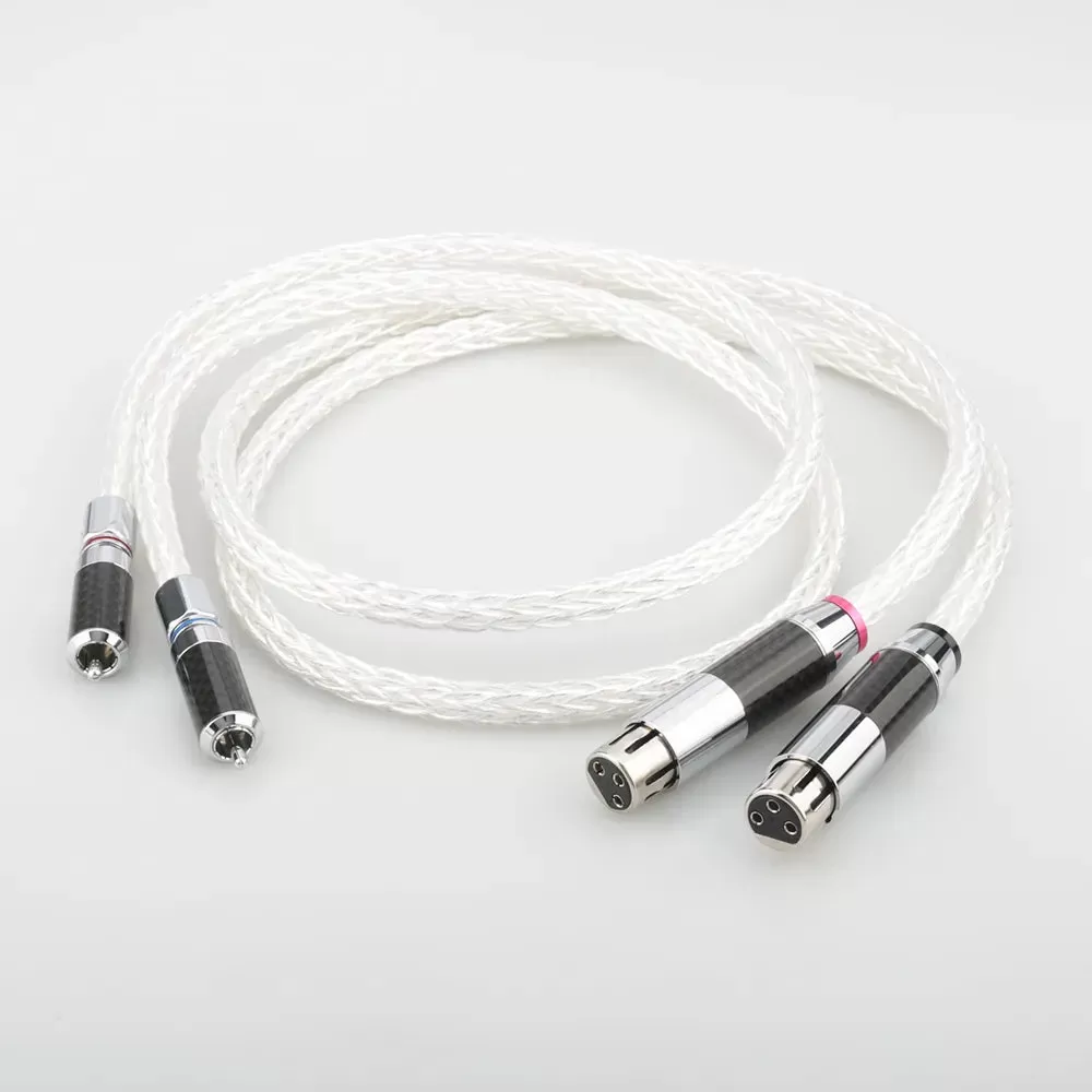 1Pair Occ Silver Plated Xlr Audio Cable Balance Cable Rca Male To Xlr Male Female Connector Audio Ca