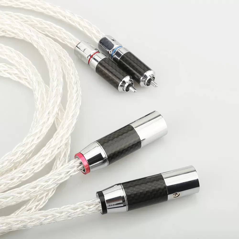 1Pair Occ Silver Plated Xlr Audio Cable Balance Cable Rca Male To Xlr Male Female Connector Audio Ca