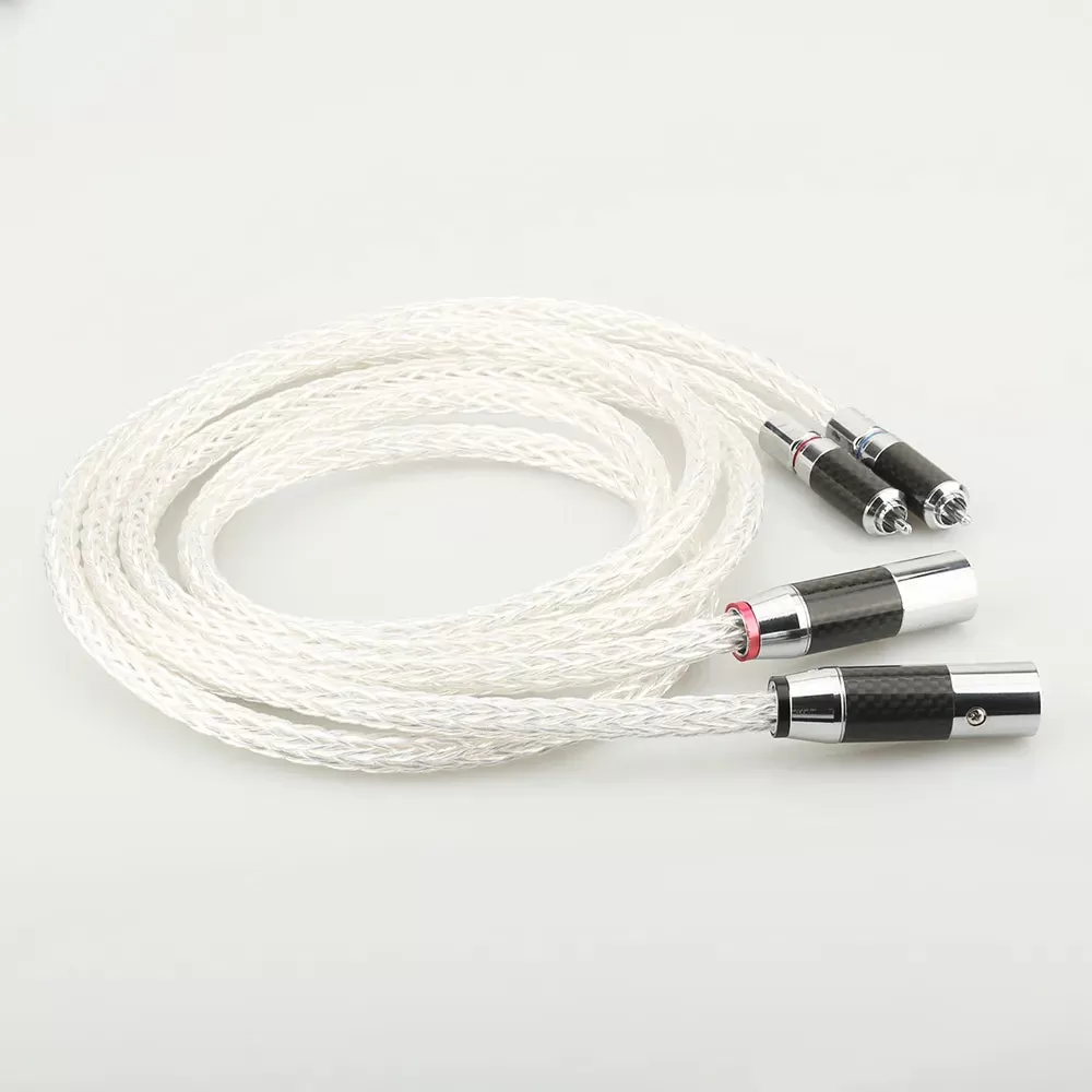 1Pair Occ Silver Plated Xlr Audio Cable Balance Cable Rca Male To Xlr Male Female Connector Audio Ca