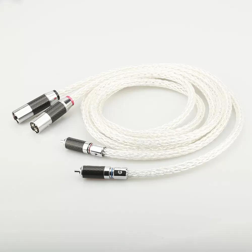 1Pair Occ Silver Plated Xlr Audio Cable Balance Cable Rca Male To Xlr Male Female Connector Audio Ca