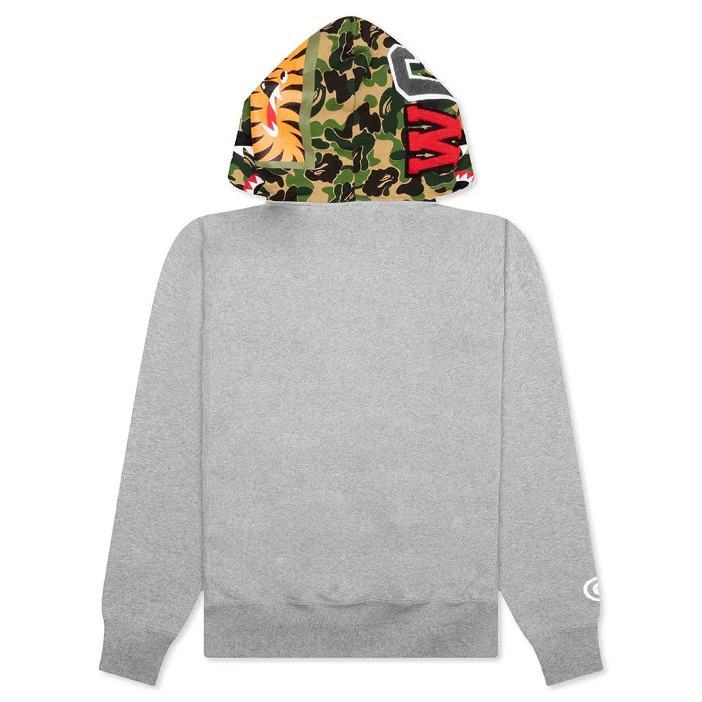 Abc Camo Shark Pullover Hoodie - Gray