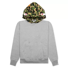 Abc Camo Shark Pullover Hoodie - Gray