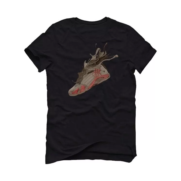 Air Jordan 14 Low “Terracotta” Black T-Shirt (TERRA SPLASH)