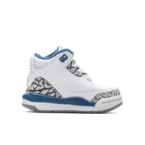 Air Jordan 3 Retro (TD) True Blue and Copper - White/Metallic Copper/True Blue