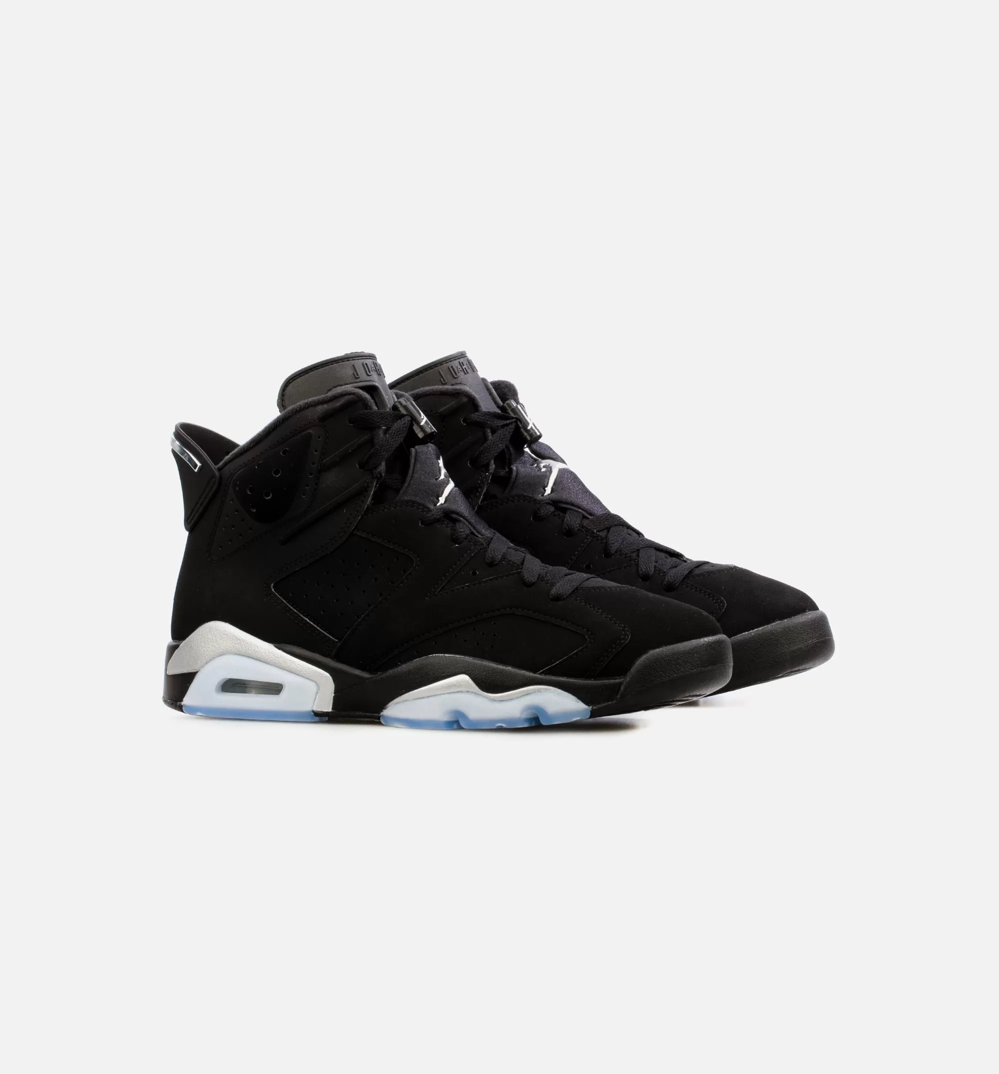 Air Jordan 6 Retro Metallic Silver Mens Lifestyle Shoe - Black Free Shipping