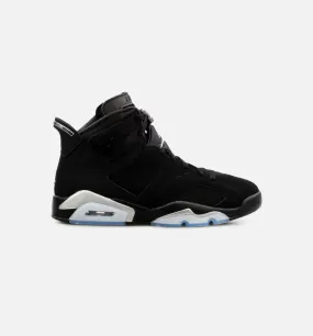 Air Jordan 6 Retro Metallic Silver Mens Lifestyle Shoe - Black Free Shipping