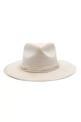 AMAN OFF-WHITE FEDORA HAT