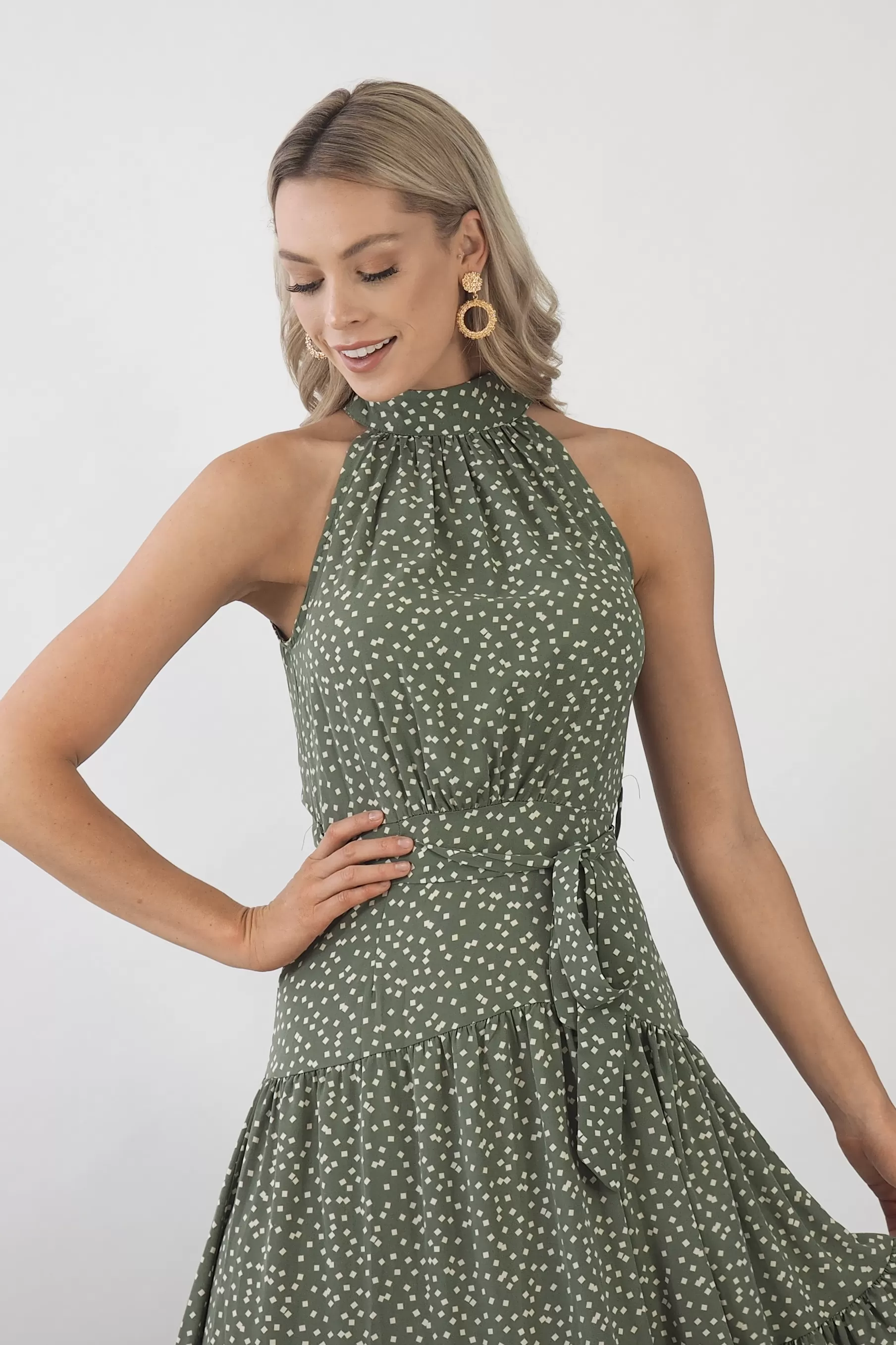 Amelia Maxi Dress- Dusty Green