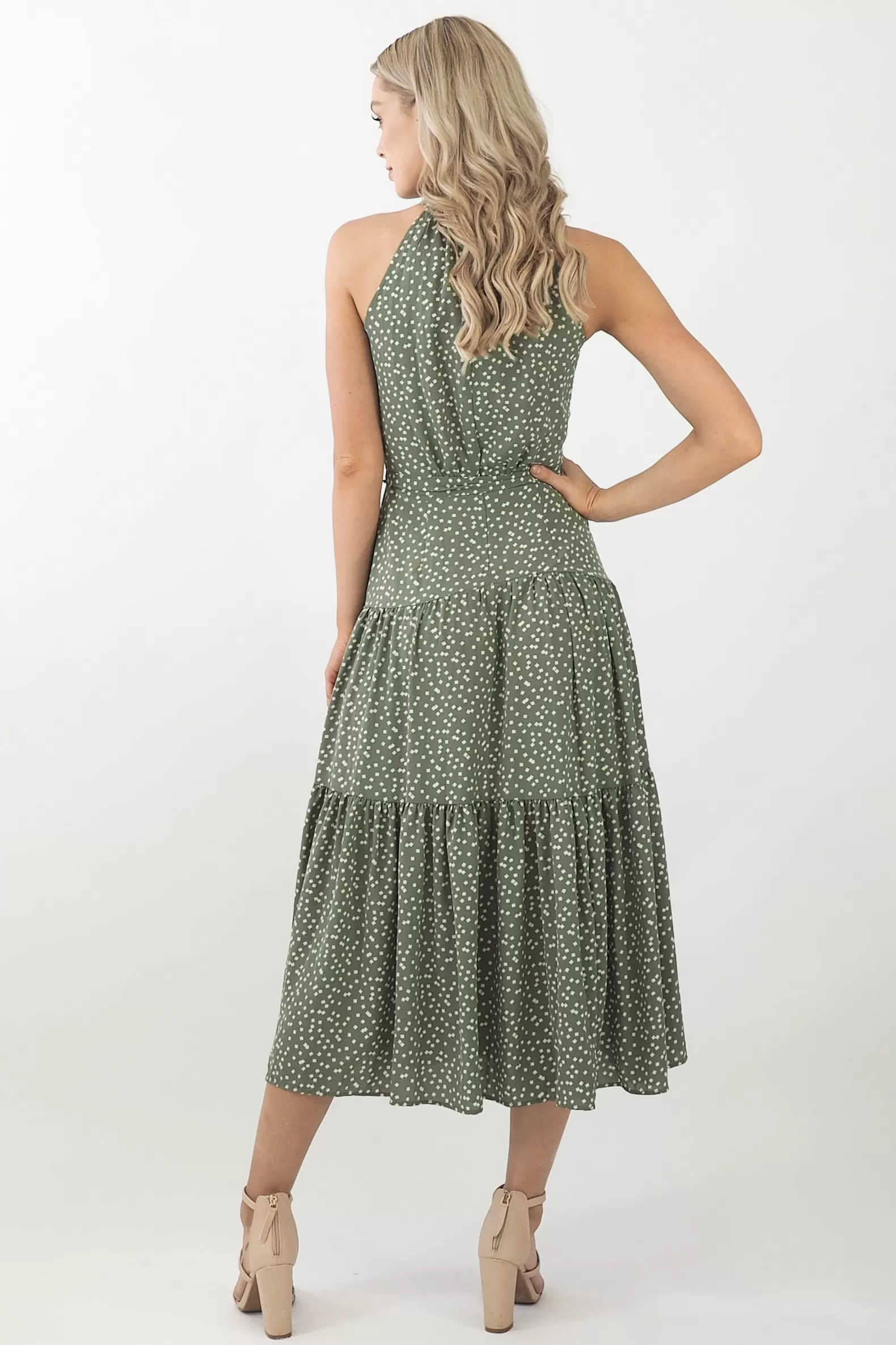 Amelia Maxi Dress- Dusty Green