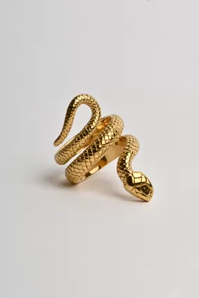 Anillo Serpiente Dorado