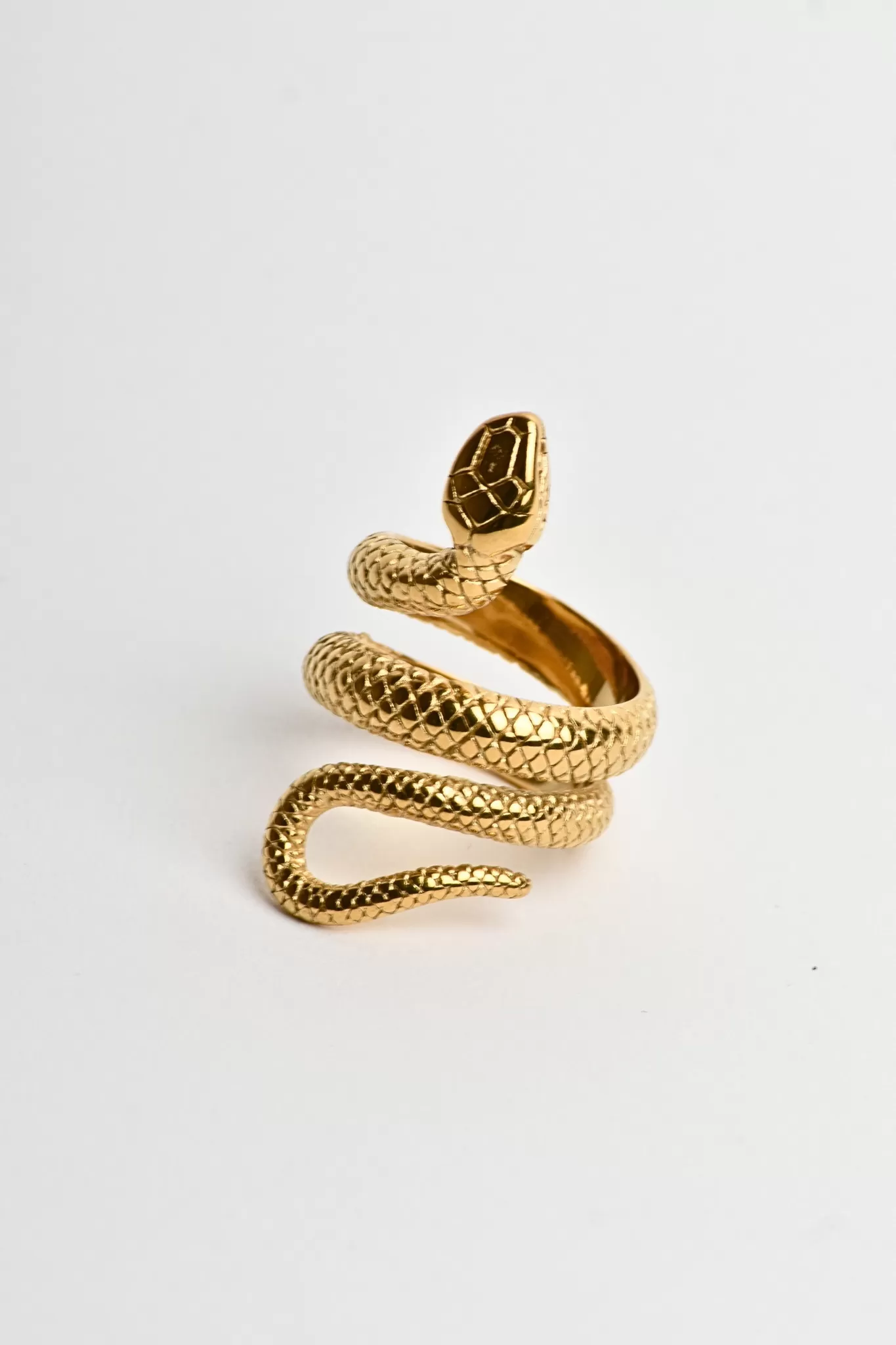 Anillo Serpiente Dorado