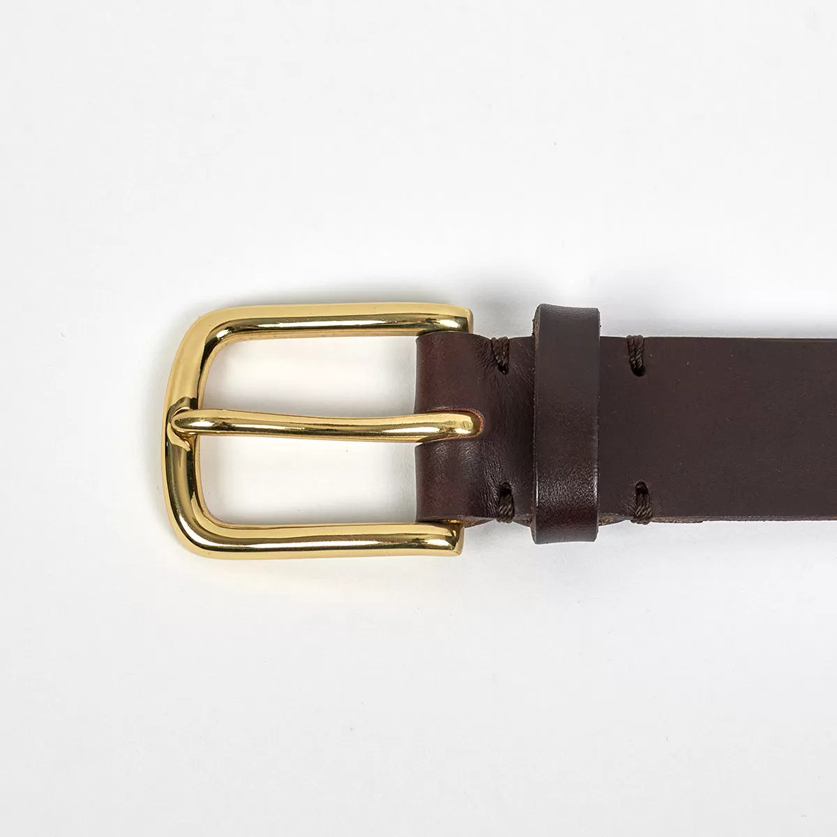 Awling Walnut Brown & Polished Brass Foster Belt