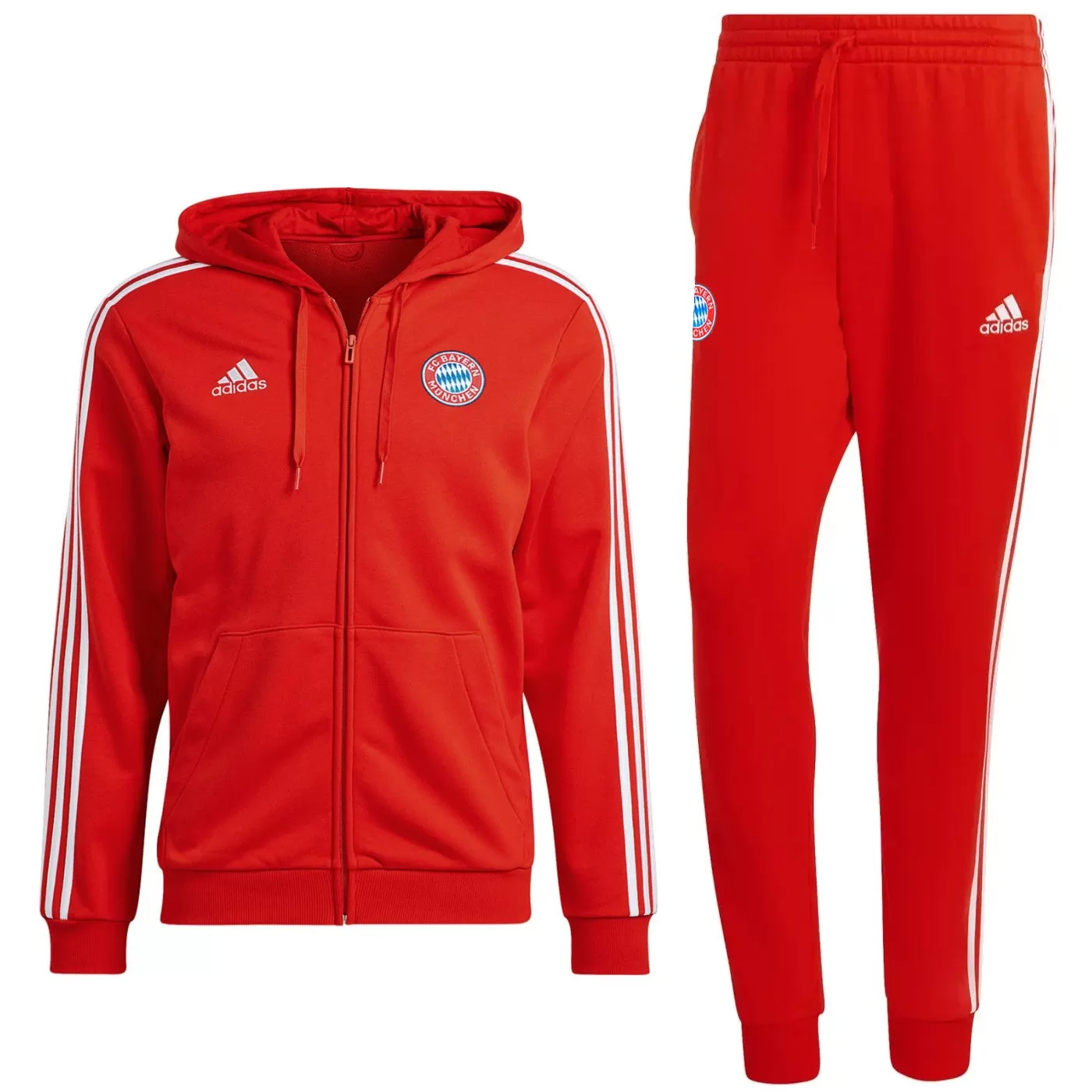 Bayern Munich Casual 3S hooded presentation tracksuit 2023/24 - Adidas