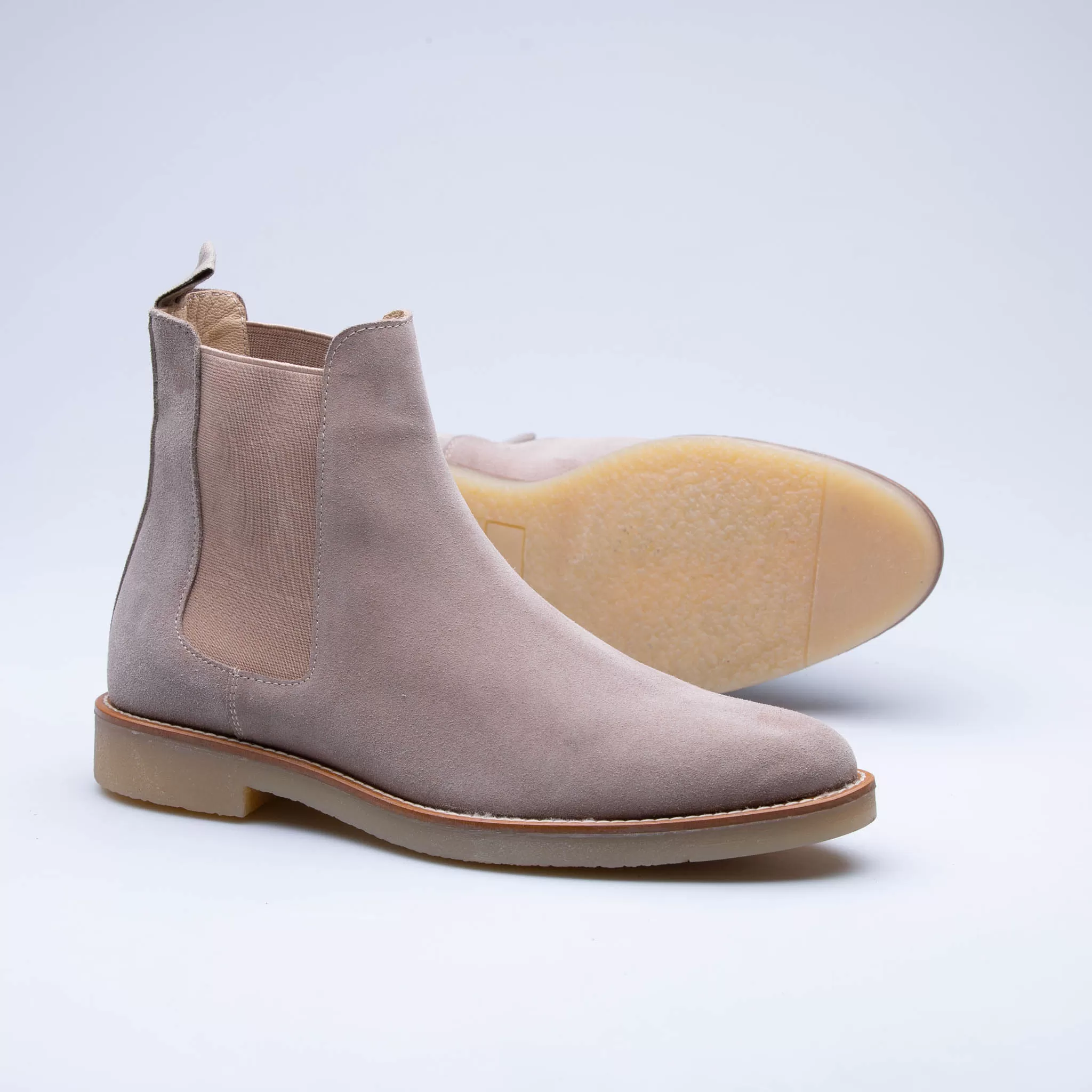 Beige Care Chelsea Boots