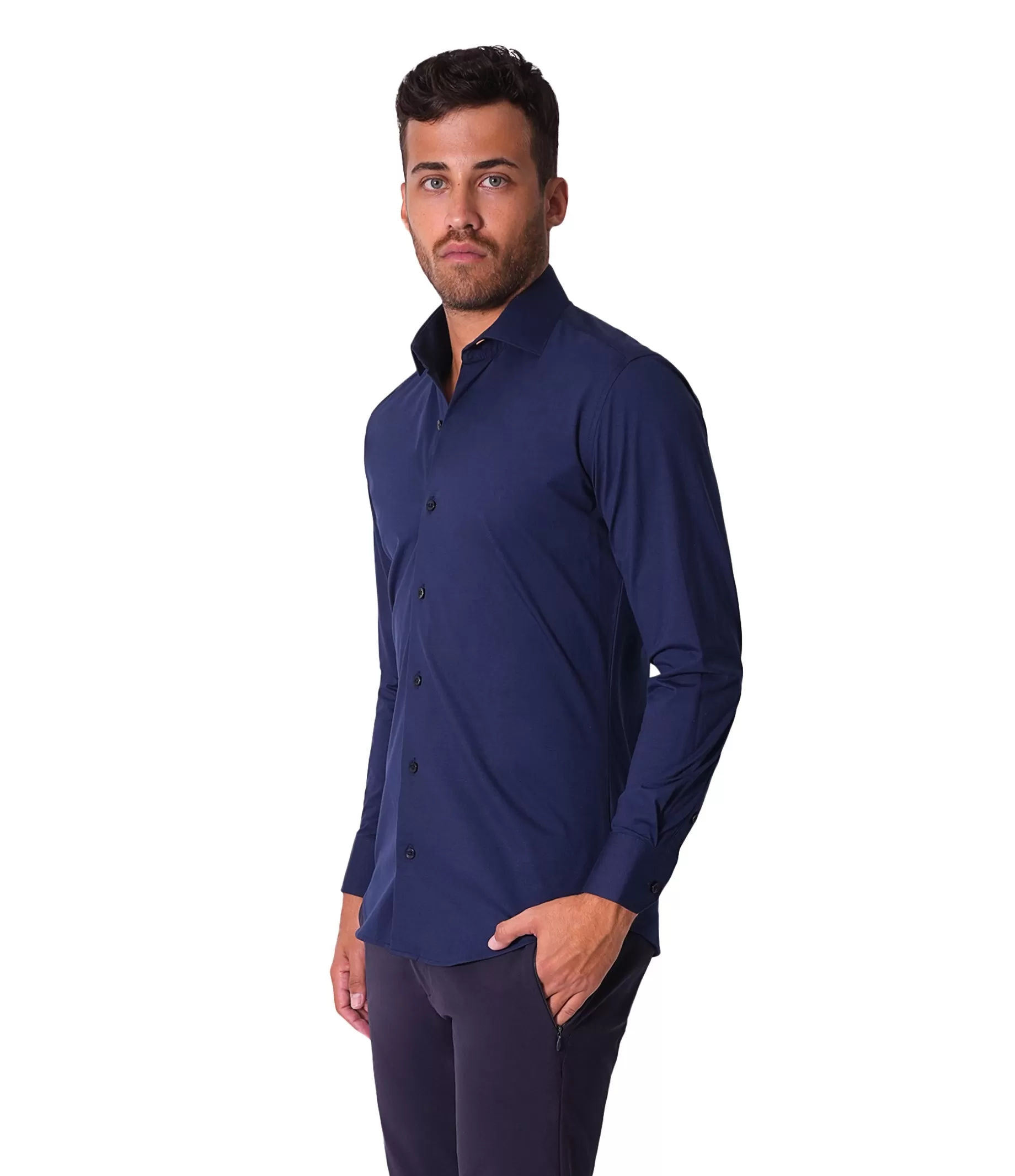 Bertigo Shirt | Cooper-92 Navy Solid