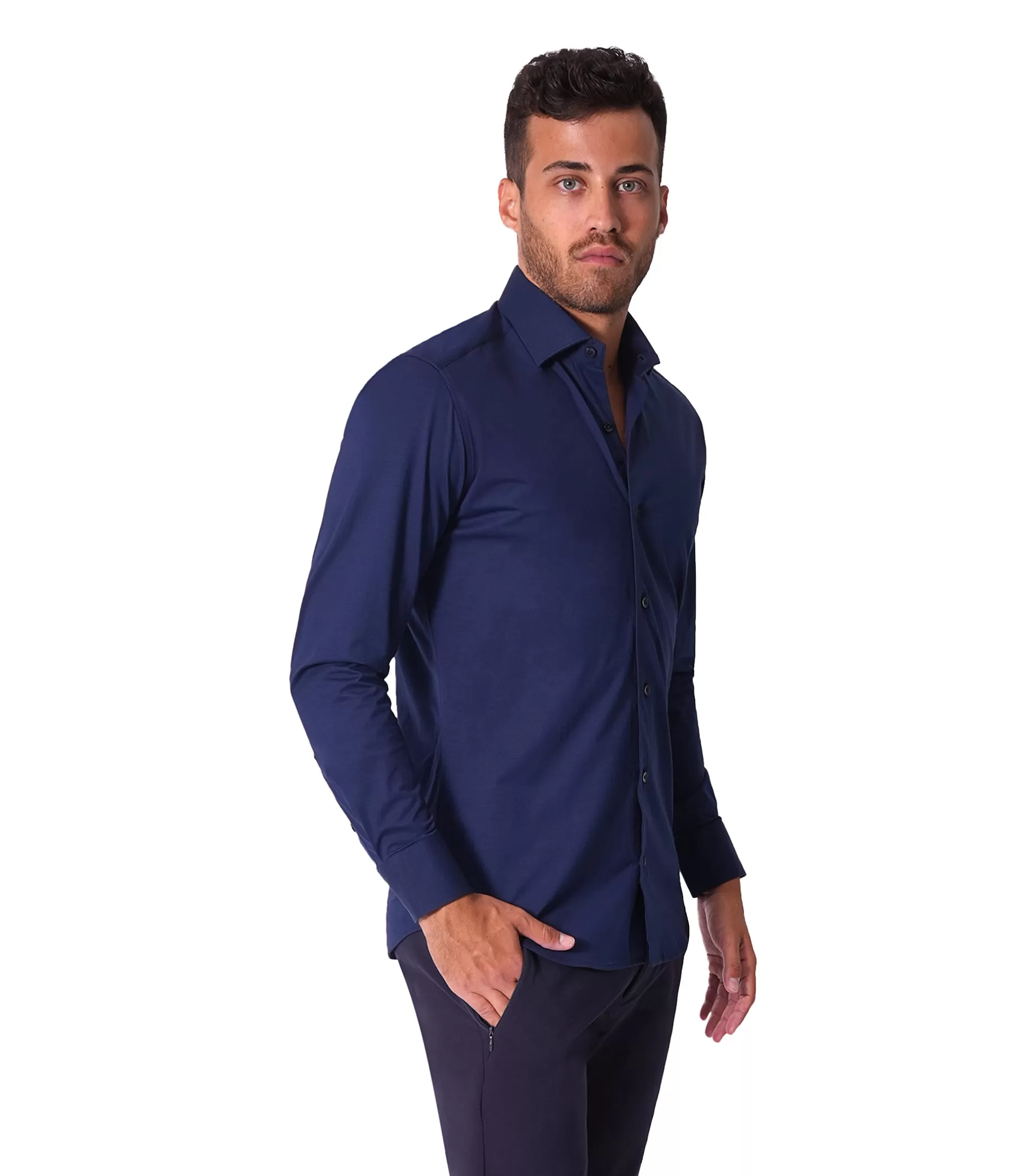 Bertigo Shirt | Cooper-92 Navy Solid