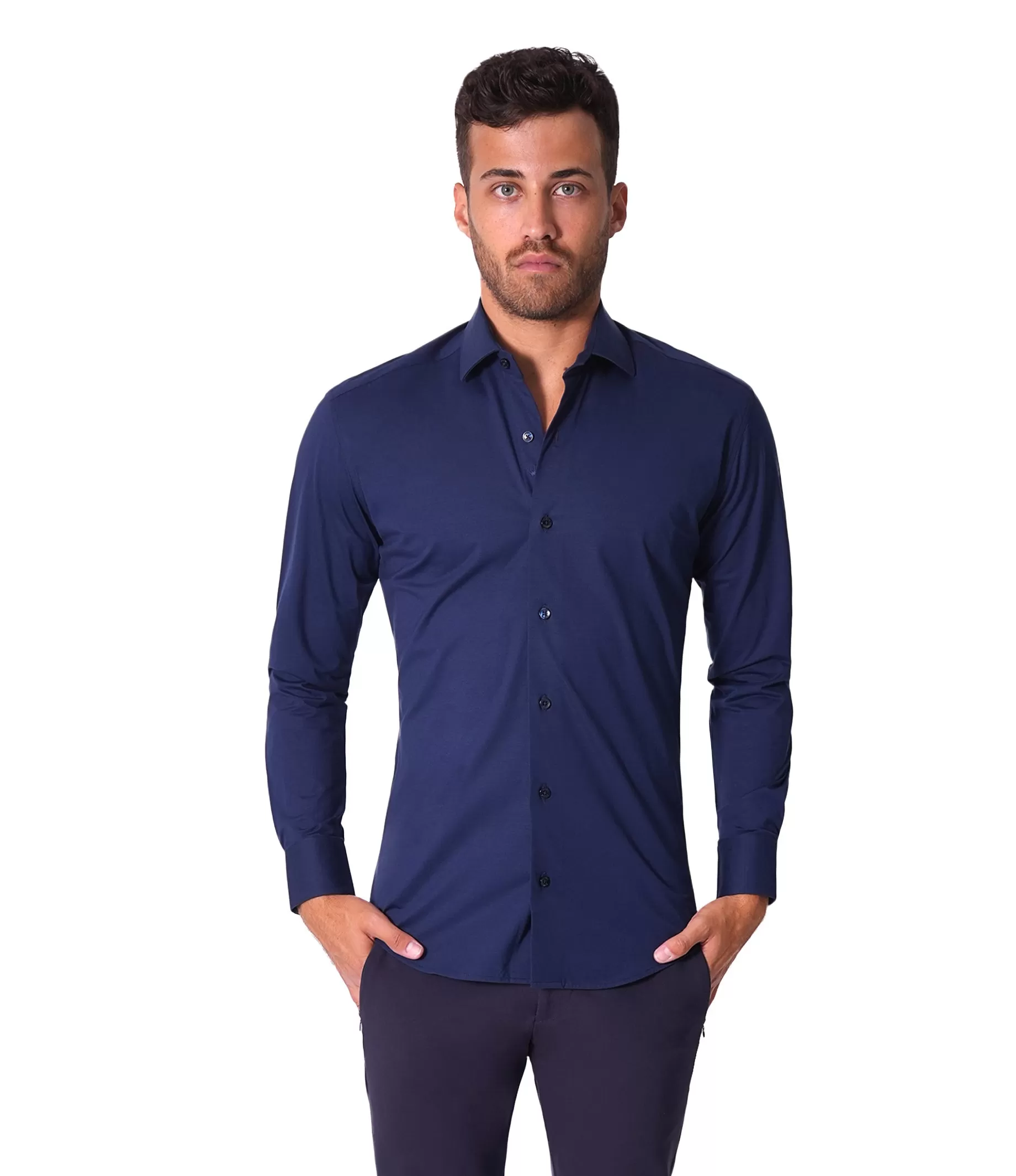 Bertigo Shirt | Cooper-92 Navy Solid