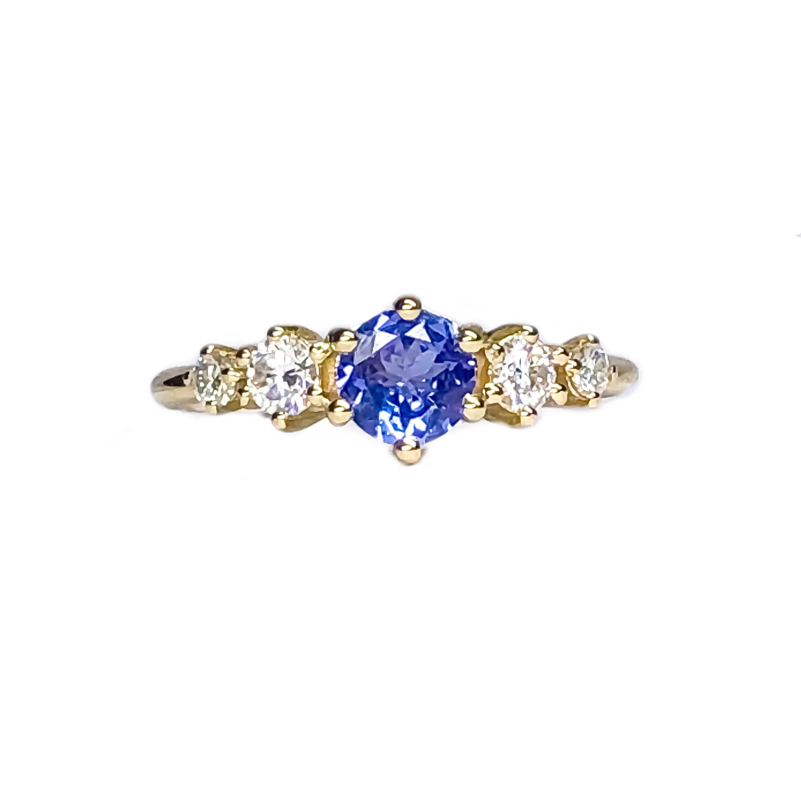 Betty Tanzanite Mossanite Ring