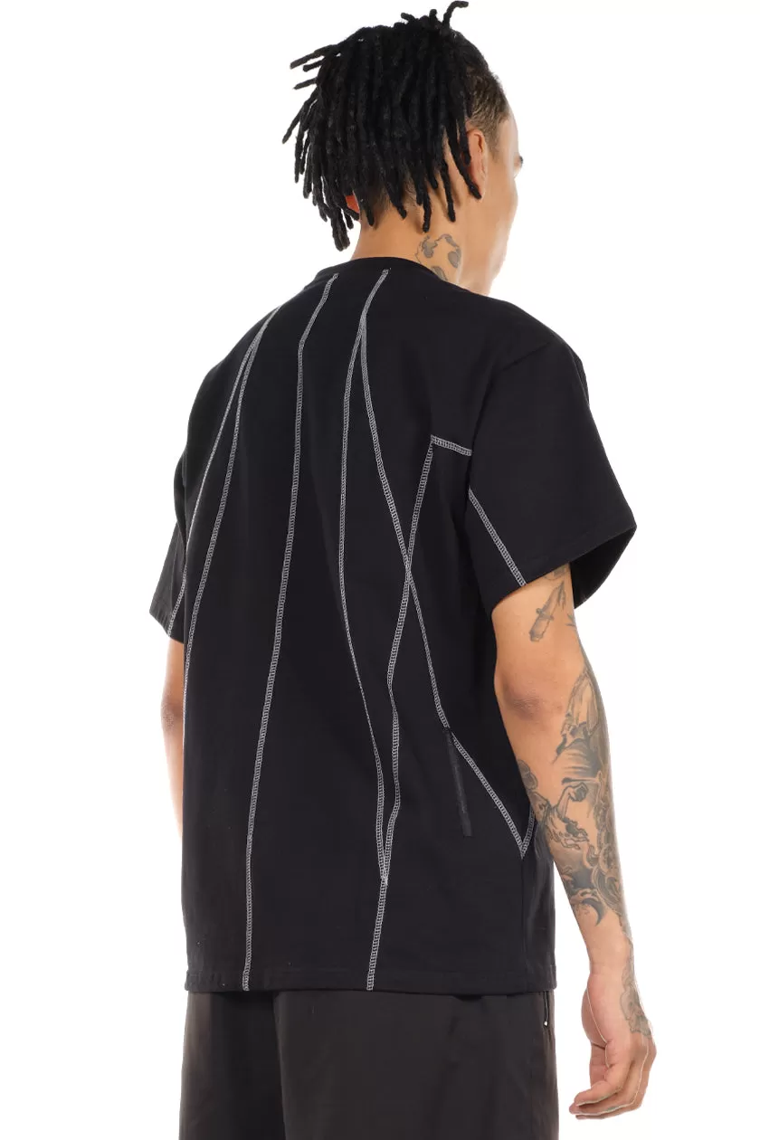 Black Angle Stitch T-shirt