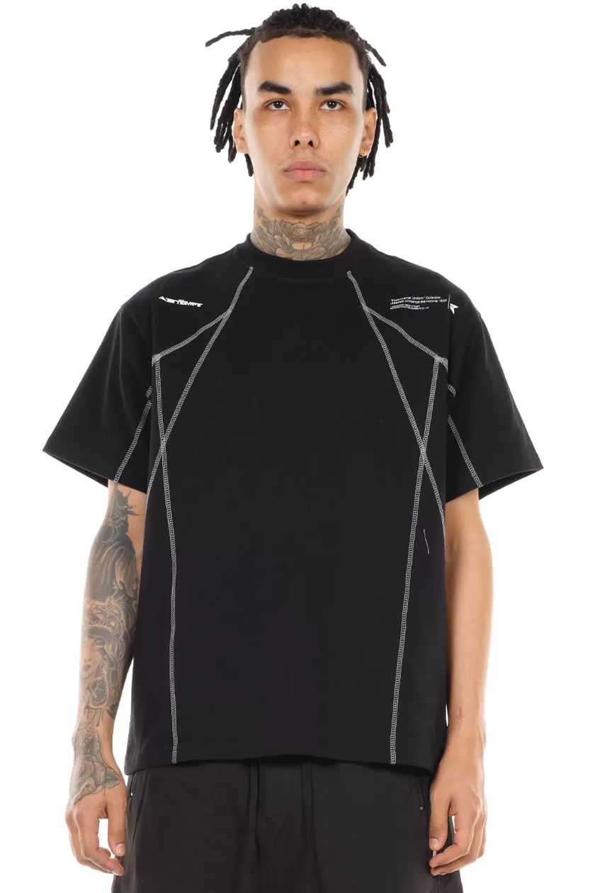 Black Angle Stitch T-shirt