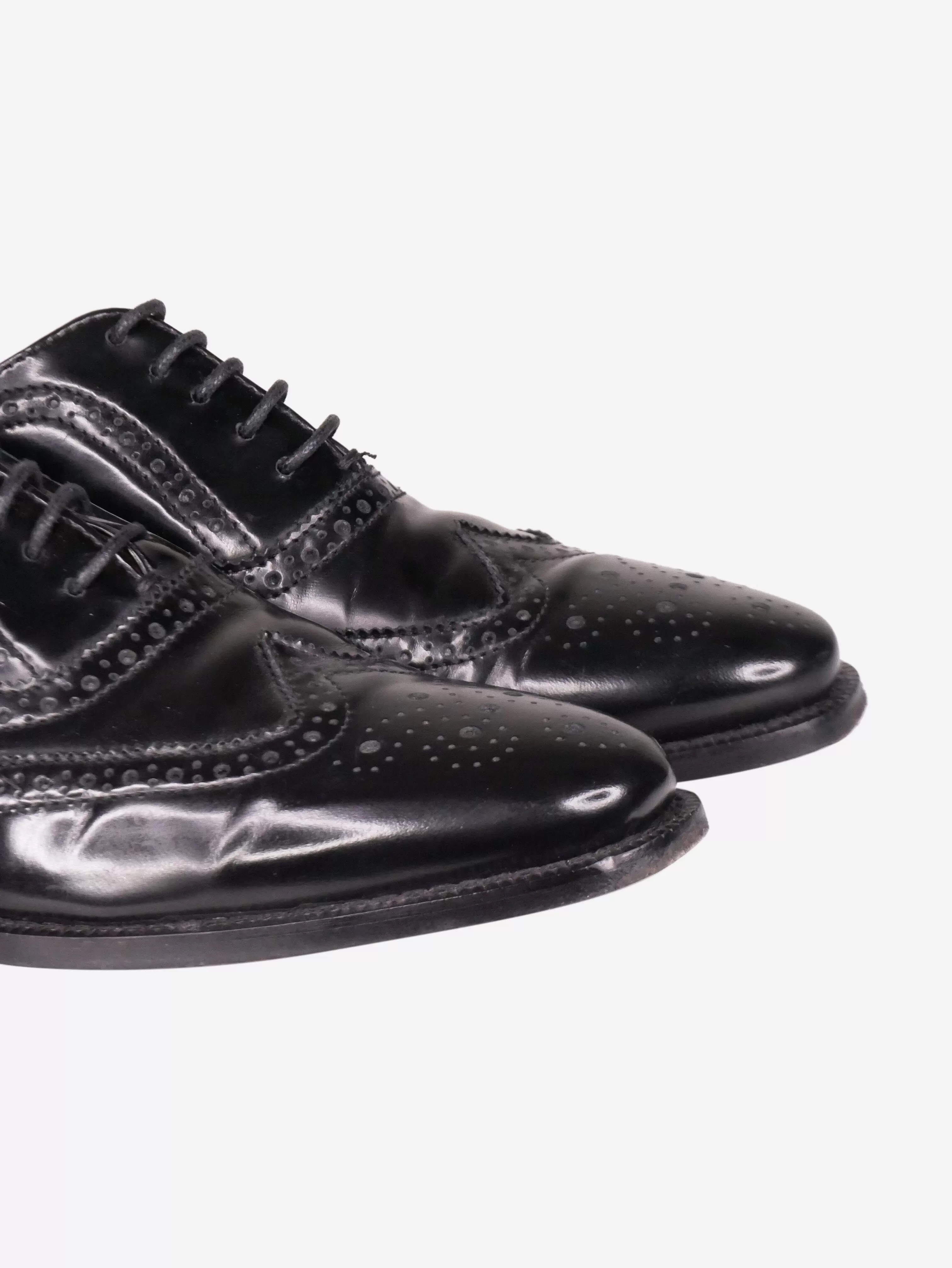 Black lace up brogues - size EU 35