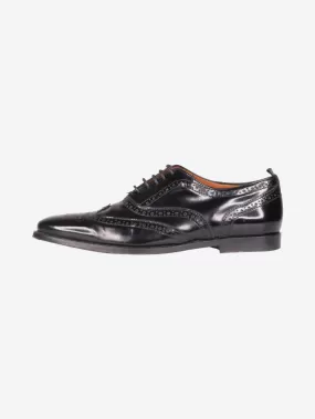 Black lace up brogues - size EU 35