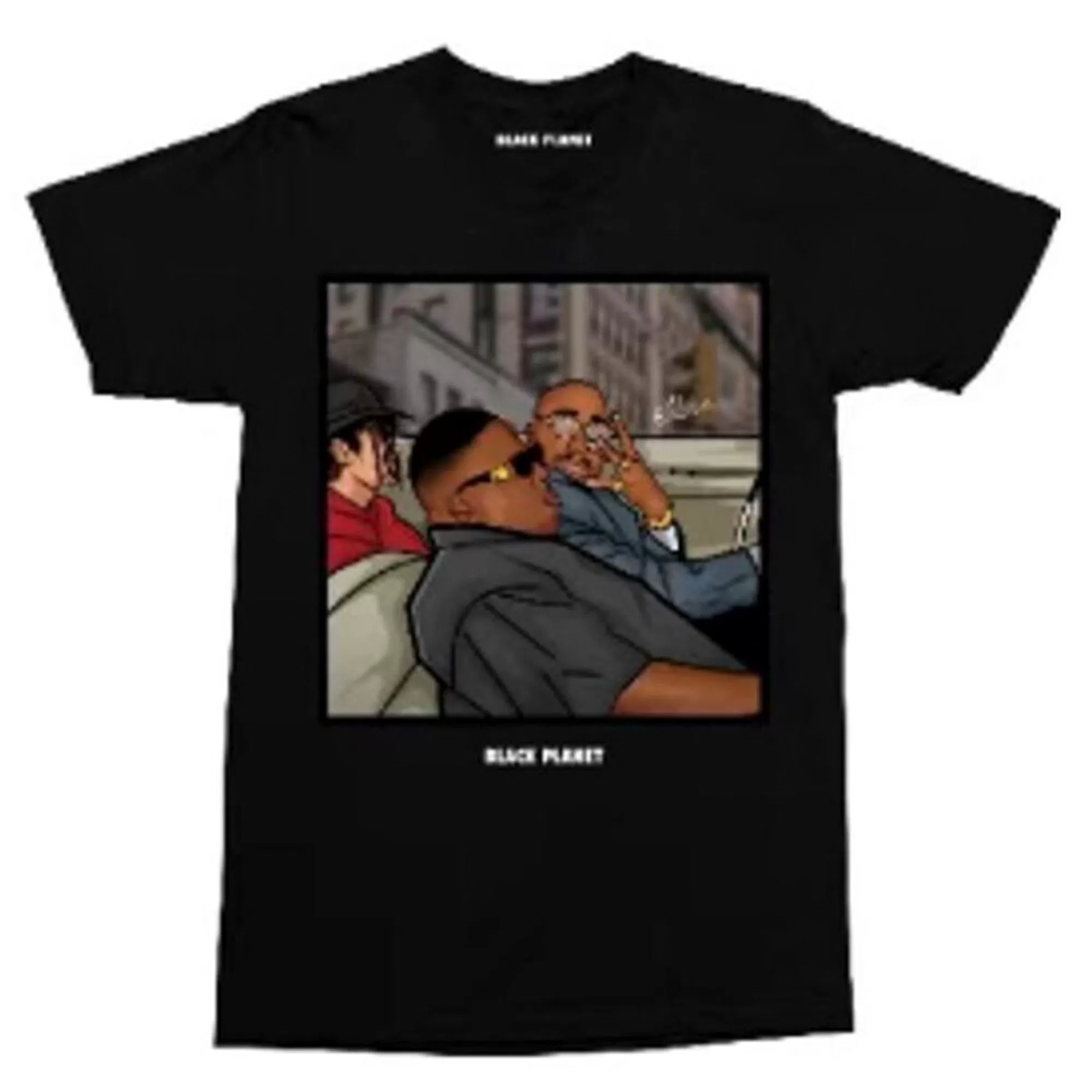 Black Planet Men P, B &amp; MJ Tee (Black)