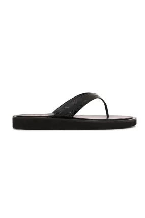 Brooklyn Thong Sandals in Carbone