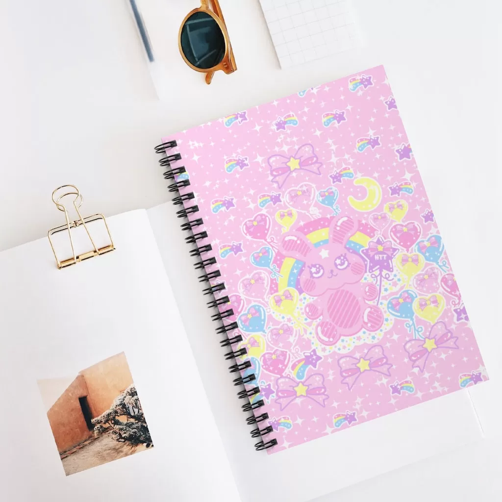 Bubblegum Bunny Spiral Notebook - Ruled Line