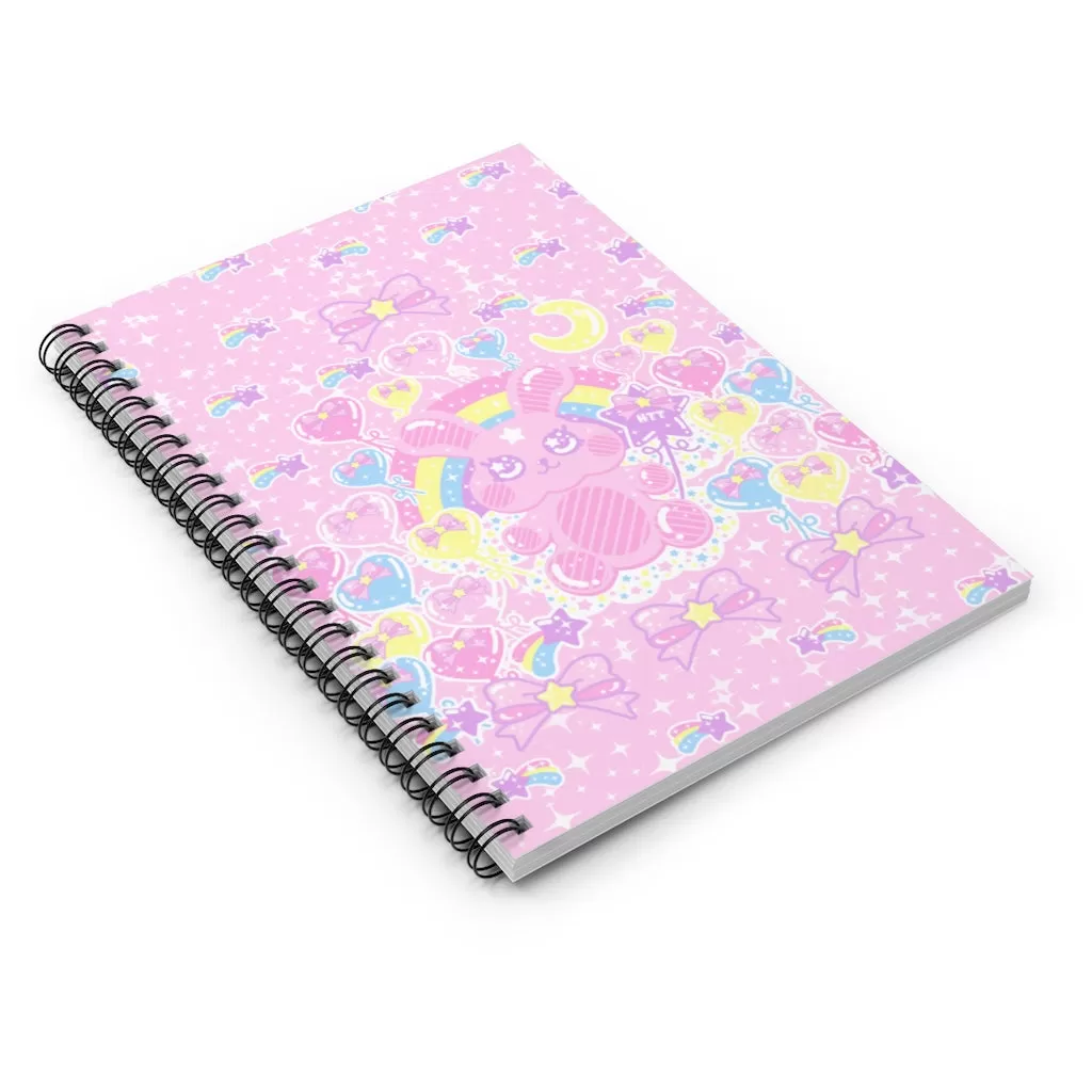 Bubblegum Bunny Spiral Notebook - Ruled Line