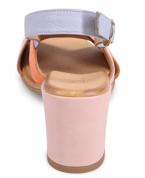 Buenos Natasha Sandals | Pale Pink Multi