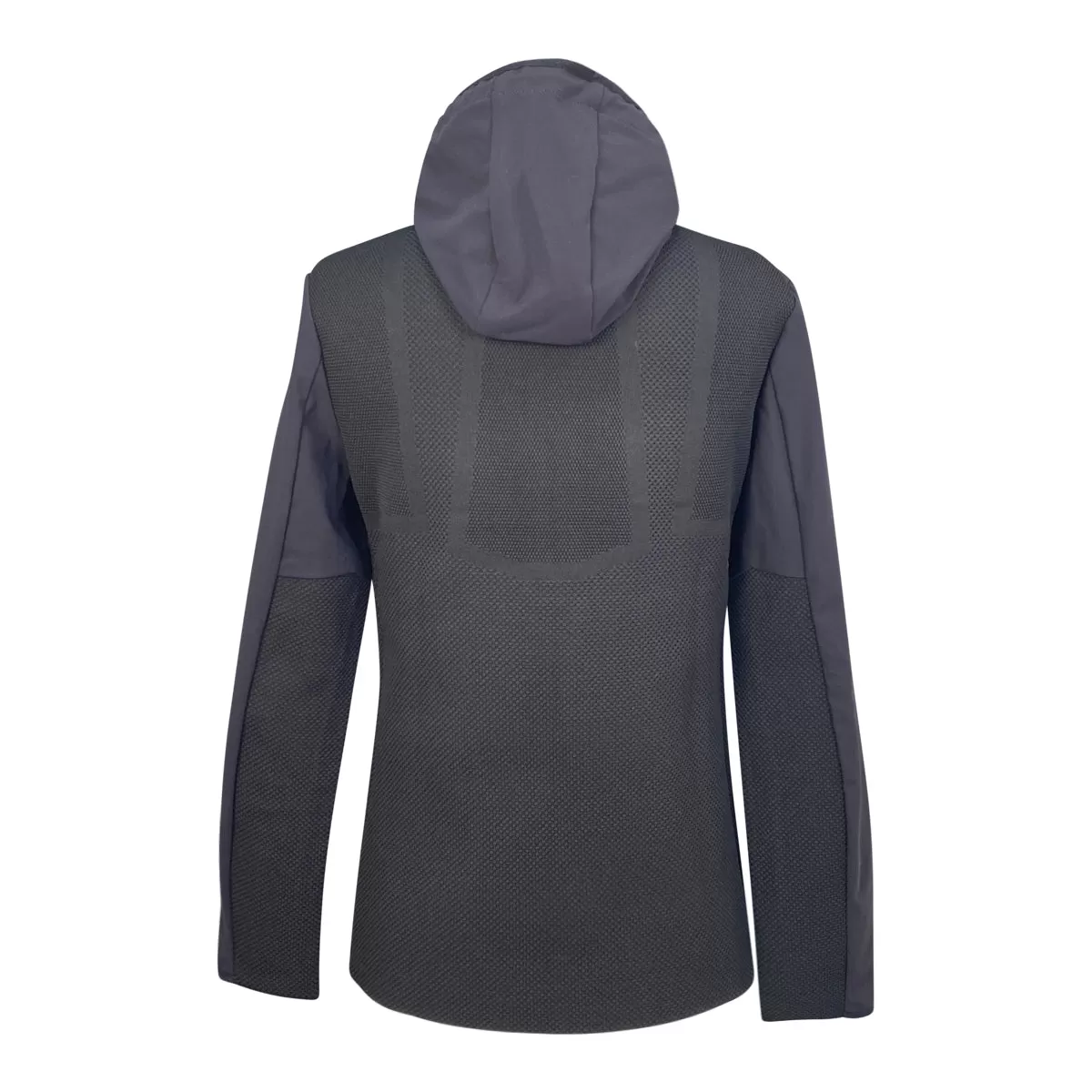 Cavalleria Toscana R-Evo Jersey & Tech Knit Hooded Softshell Jacket in Black - Women's Medium