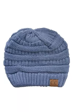 C.C Ribbed Kit Solid Color Beanie