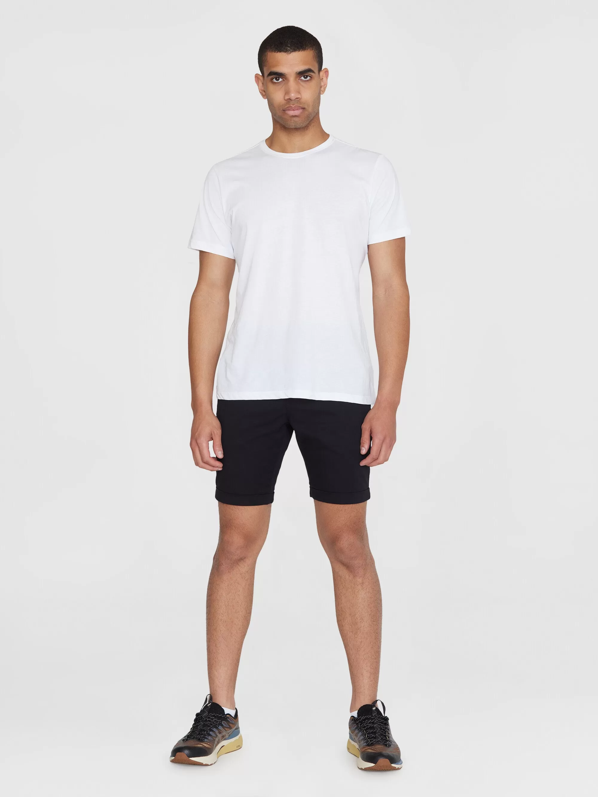 CHUCK regular chino poplin shorts - Black Jet