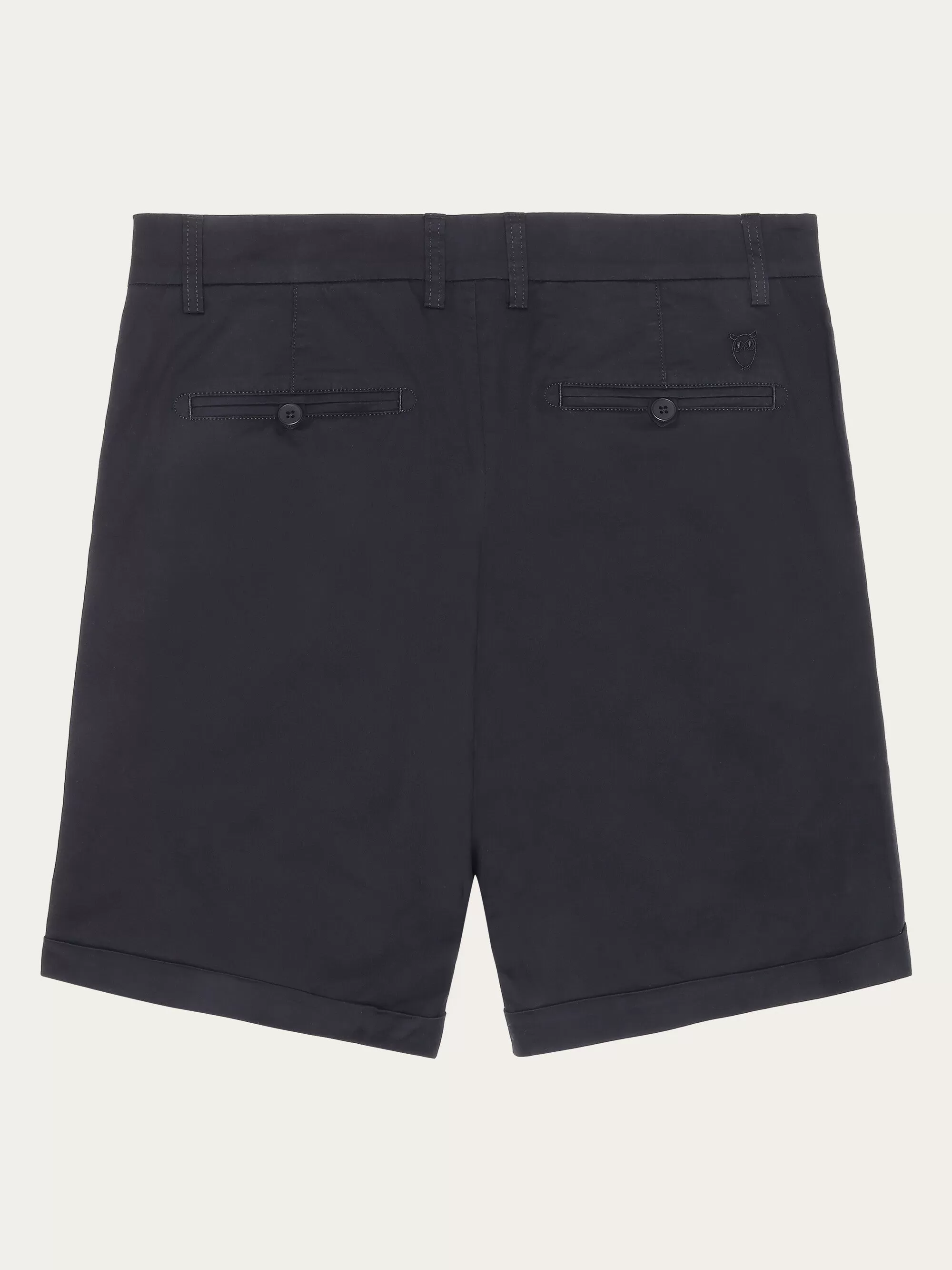 CHUCK regular chino poplin shorts - Black Jet