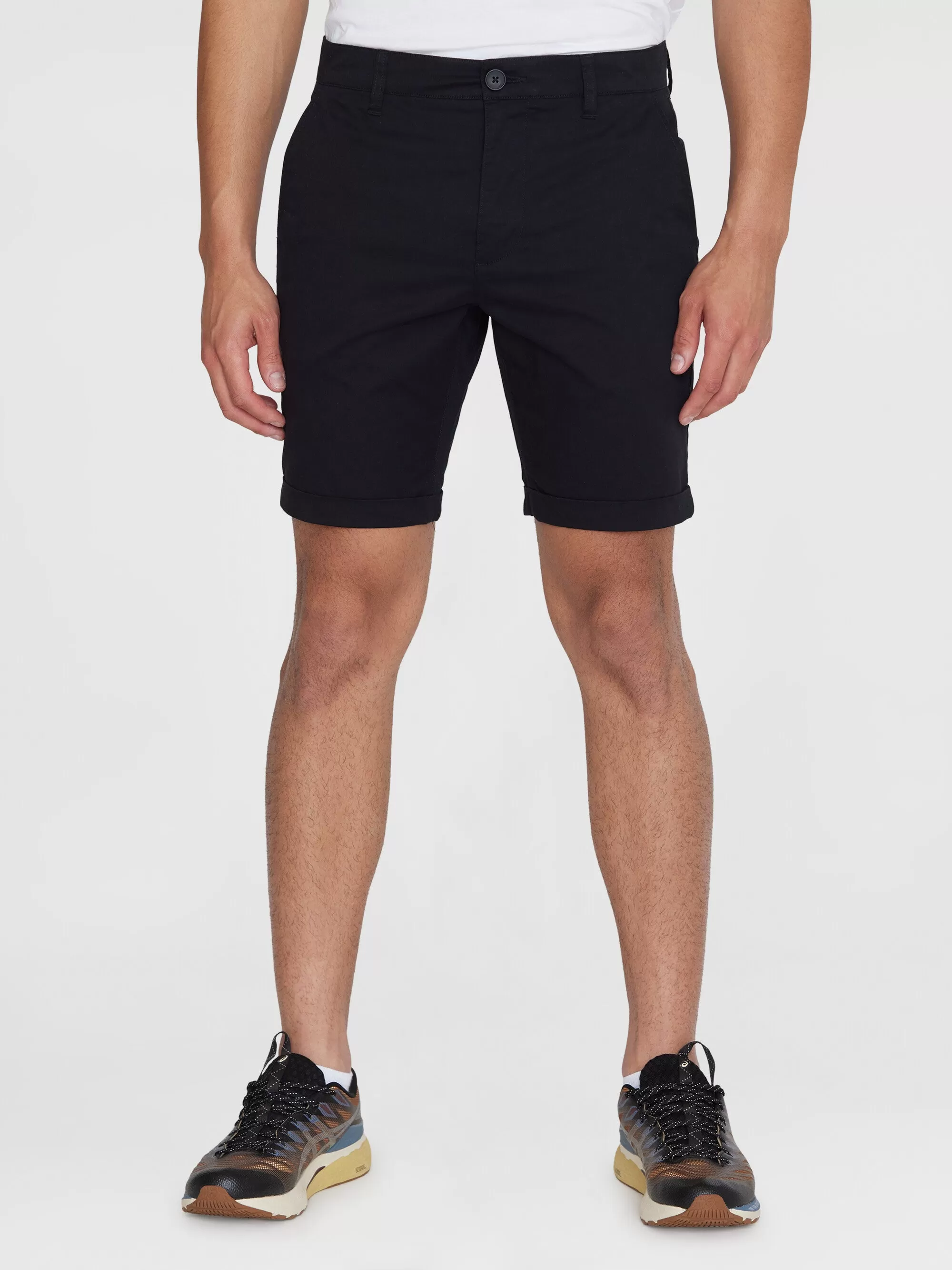 CHUCK regular chino poplin shorts - Black Jet