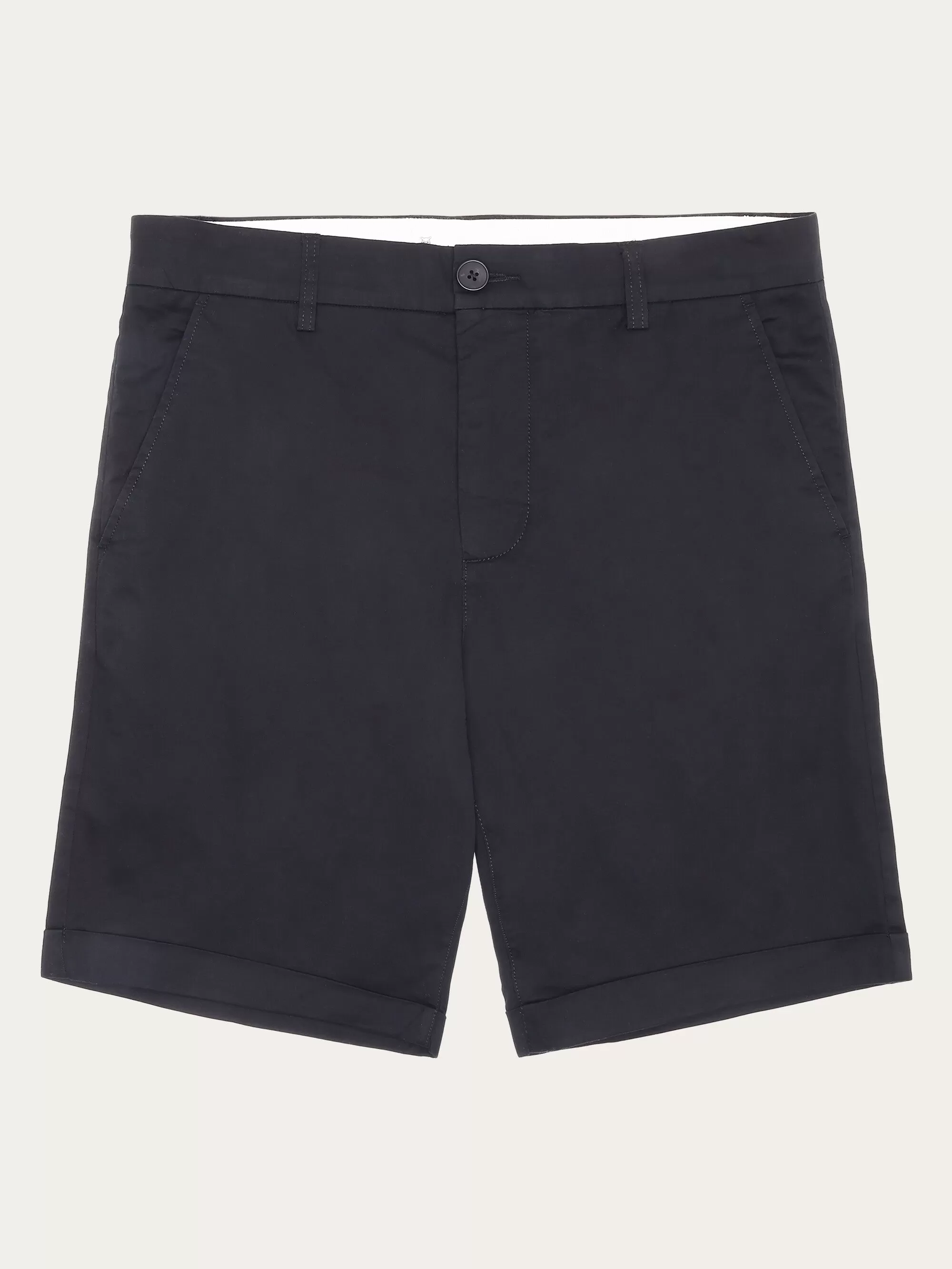 CHUCK regular chino poplin shorts - Black Jet