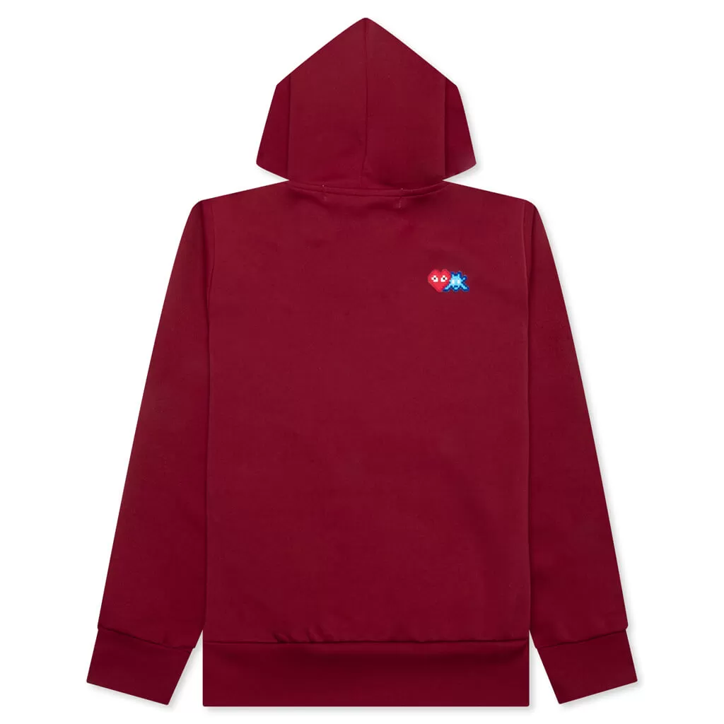 Comme des Garcons PLAY x the Artist Invader Women's Full-Zip Hoodie - Burgundy