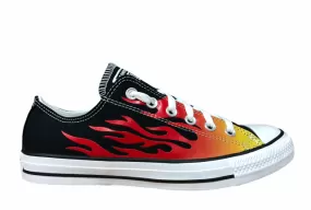 Converse shoe sneakers for adults Ctas OX 166259C orange-red-black flames