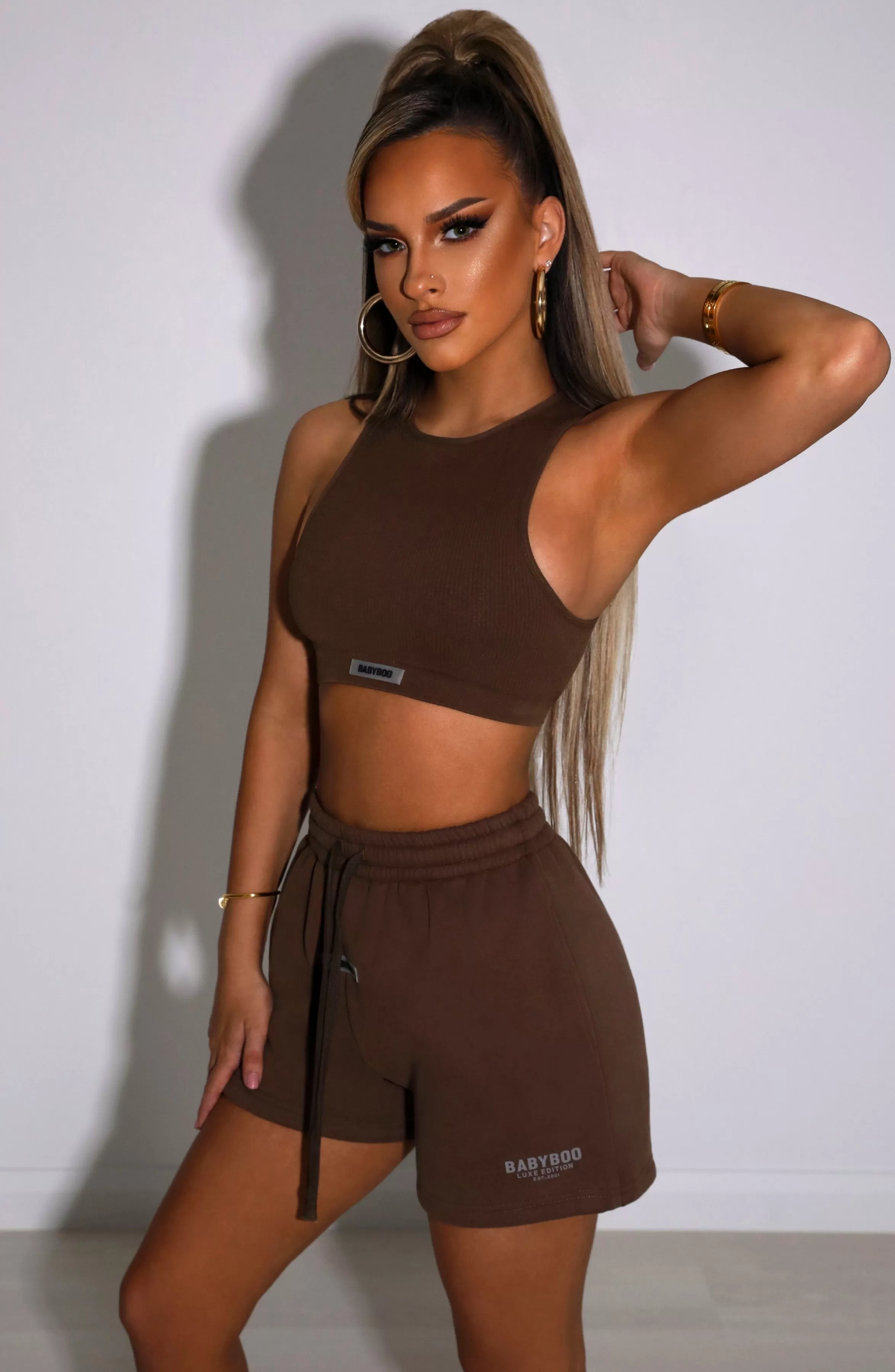 Cora Luxe Shorts - Chocolate