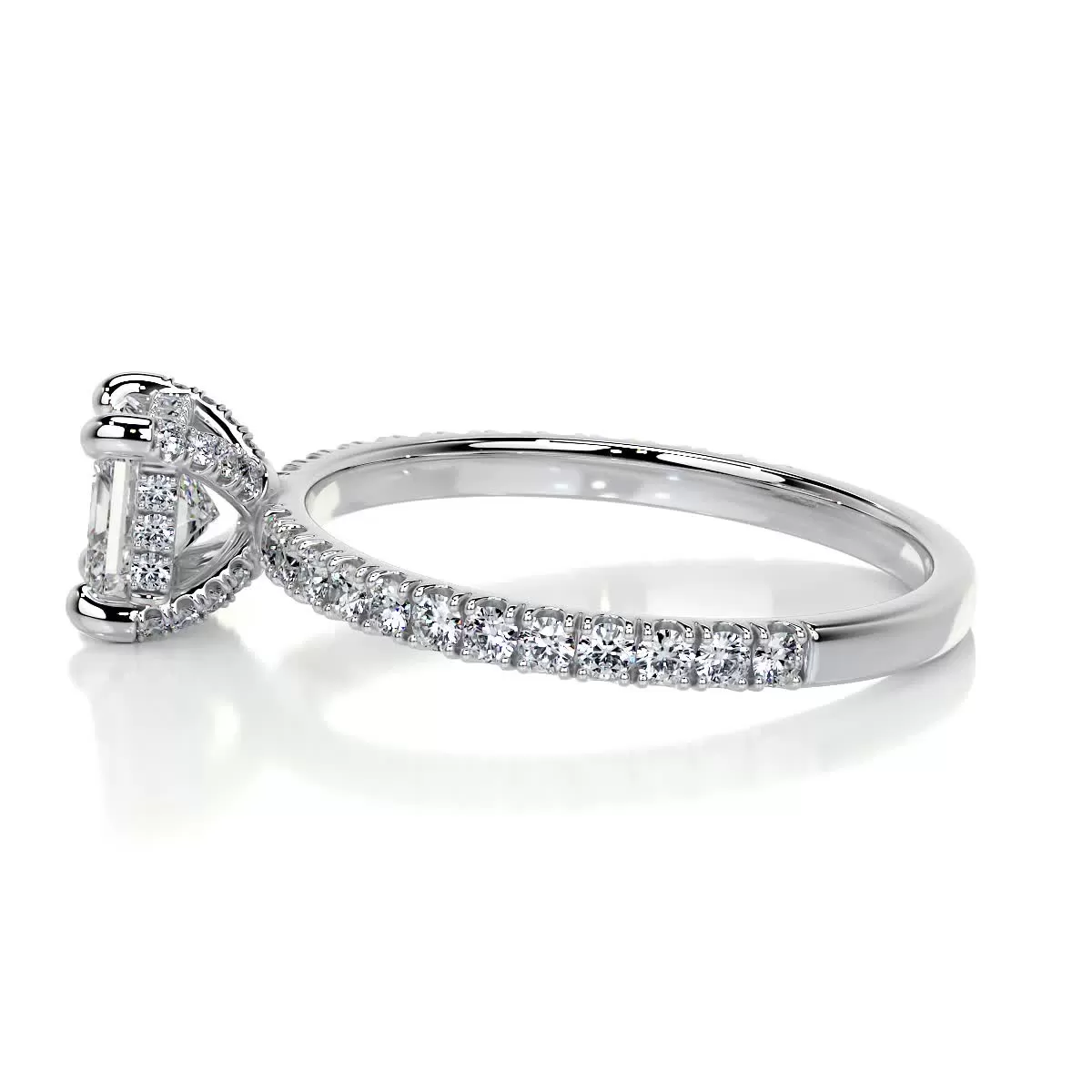 Deborah Lab Grown Diamond Ring -18K White Gold