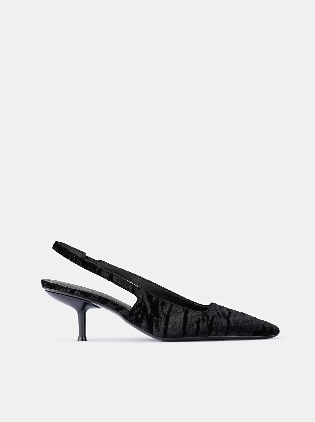 Dof - Black Crushed Velvet - Cecilia Heels