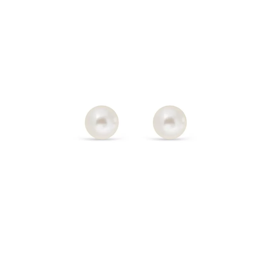 Ear Sense Earrings WPE-6 6mm Pearl Stud Earrings