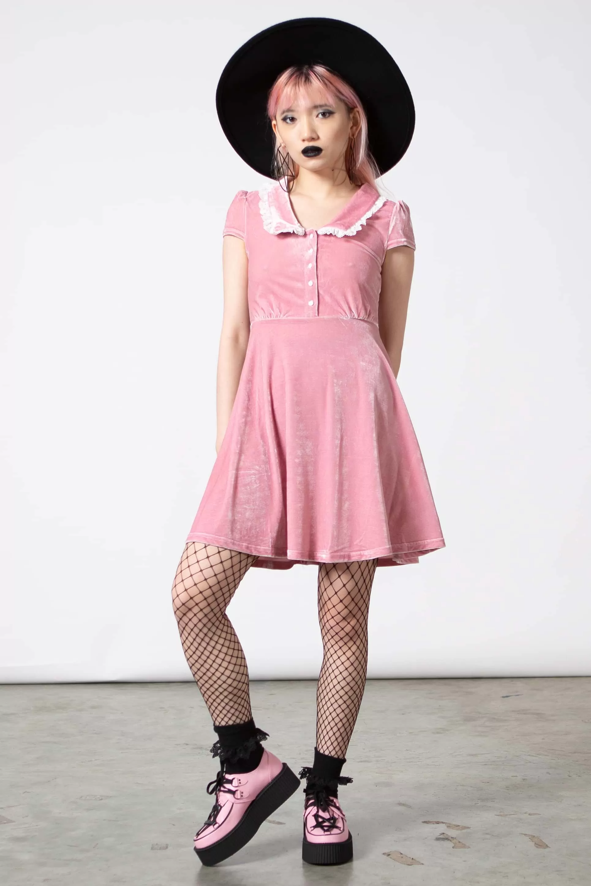 Every Mourning Collar Dress [PASTEL PINK] Resurrect