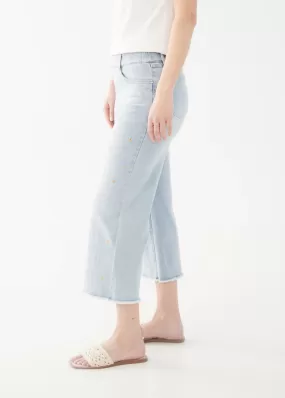 FDJ Pull-On Wide Crop Pants | Sky Blue